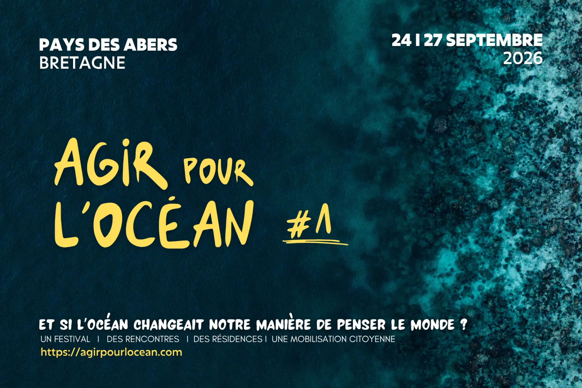 Affiche d'Agir pour l'océan, format paysage